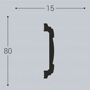 Наличник Bello Deco XPS Н8 80х15х2200 текстура