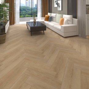 ПВХ Покрытие Calitex Elementals Parhan Herringbone Click XES1003 600x150x4 (1,800 м2) в интерьере