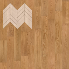 Паркет Елка Французская Lab Arte Chevron Дуб Селект лак 600/475х125х14/3/45° в интерьере