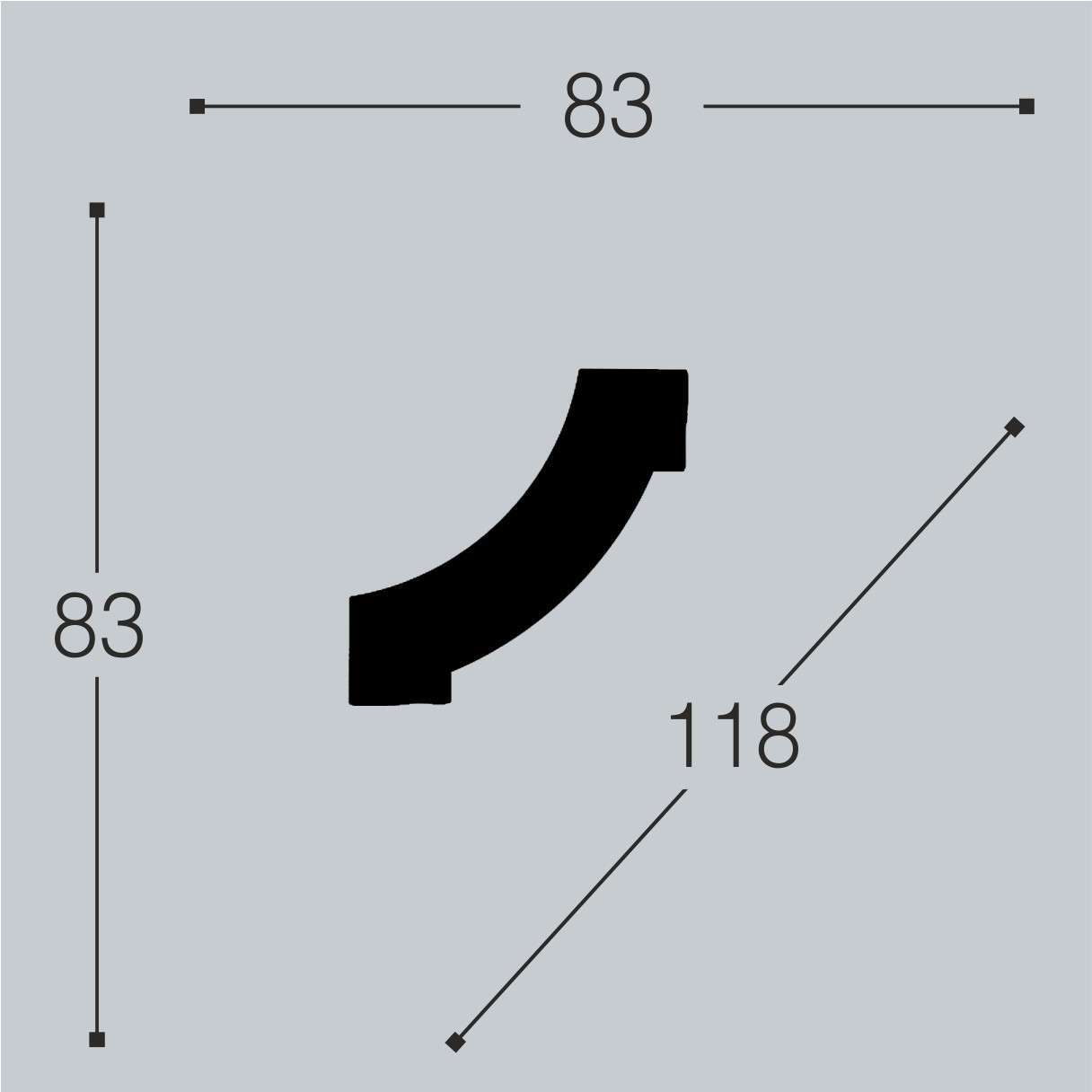Угол для молдинга Bello Deco М11-У1