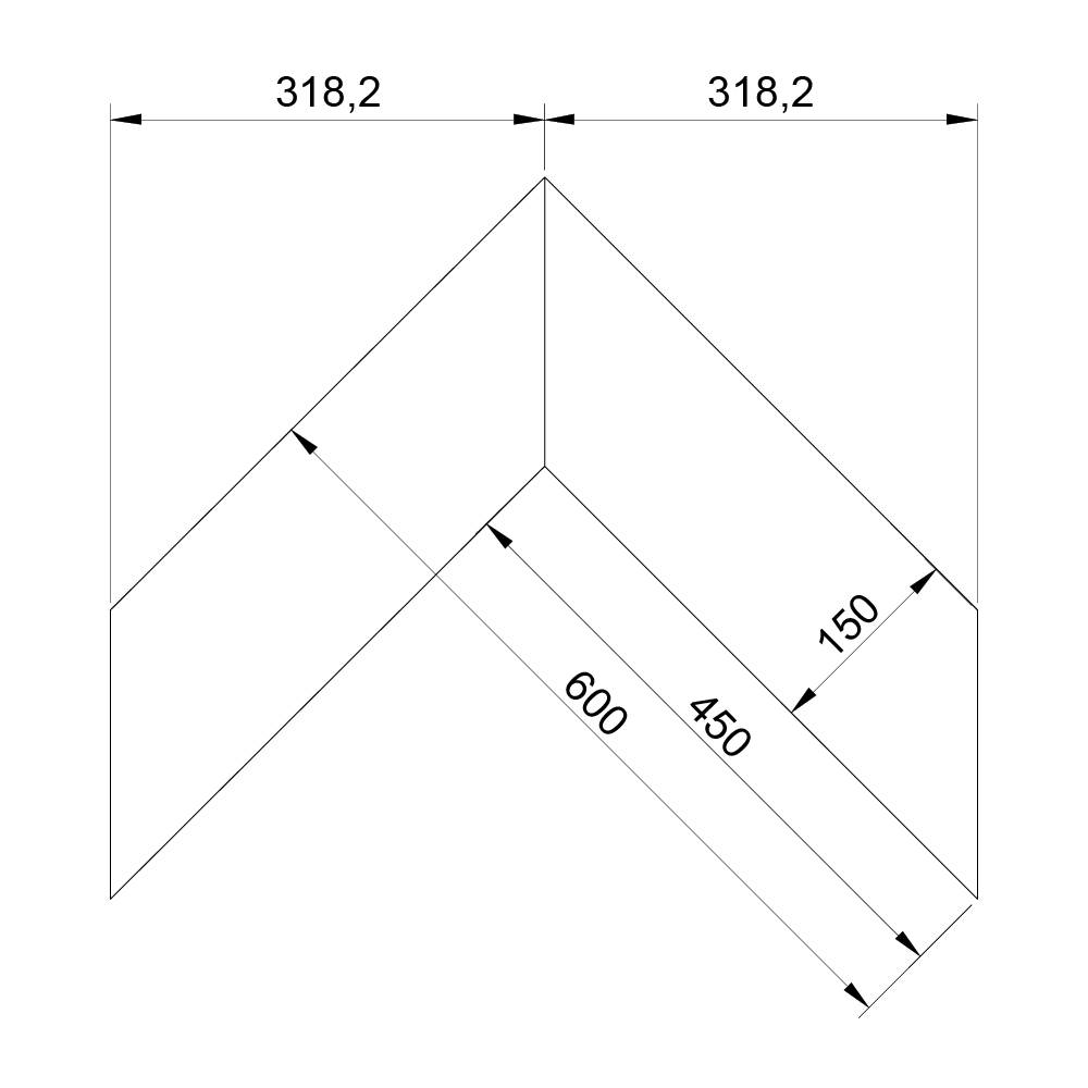 Паркет Елка Французская Lab Arte Chevron Дуб Рустик Гридж лак 600/450х150х14/3/45°