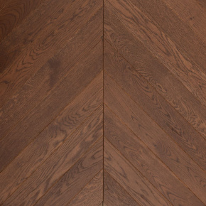 Паркет Елка Французская Lab Arte Chevron Дуб Селект Табак лак 400/348х90х14/3/60° в интерьере