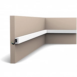 Профиль для скрытого освещения Orac Decor CX190 2000х30х20 в интерьере