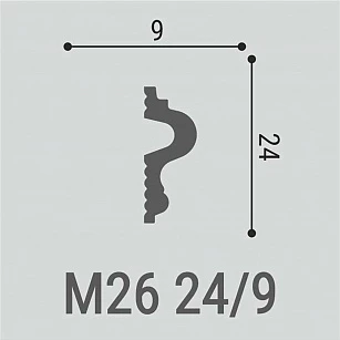 Молдинг Bello Deco XPS М26 24х9х2000 текстура