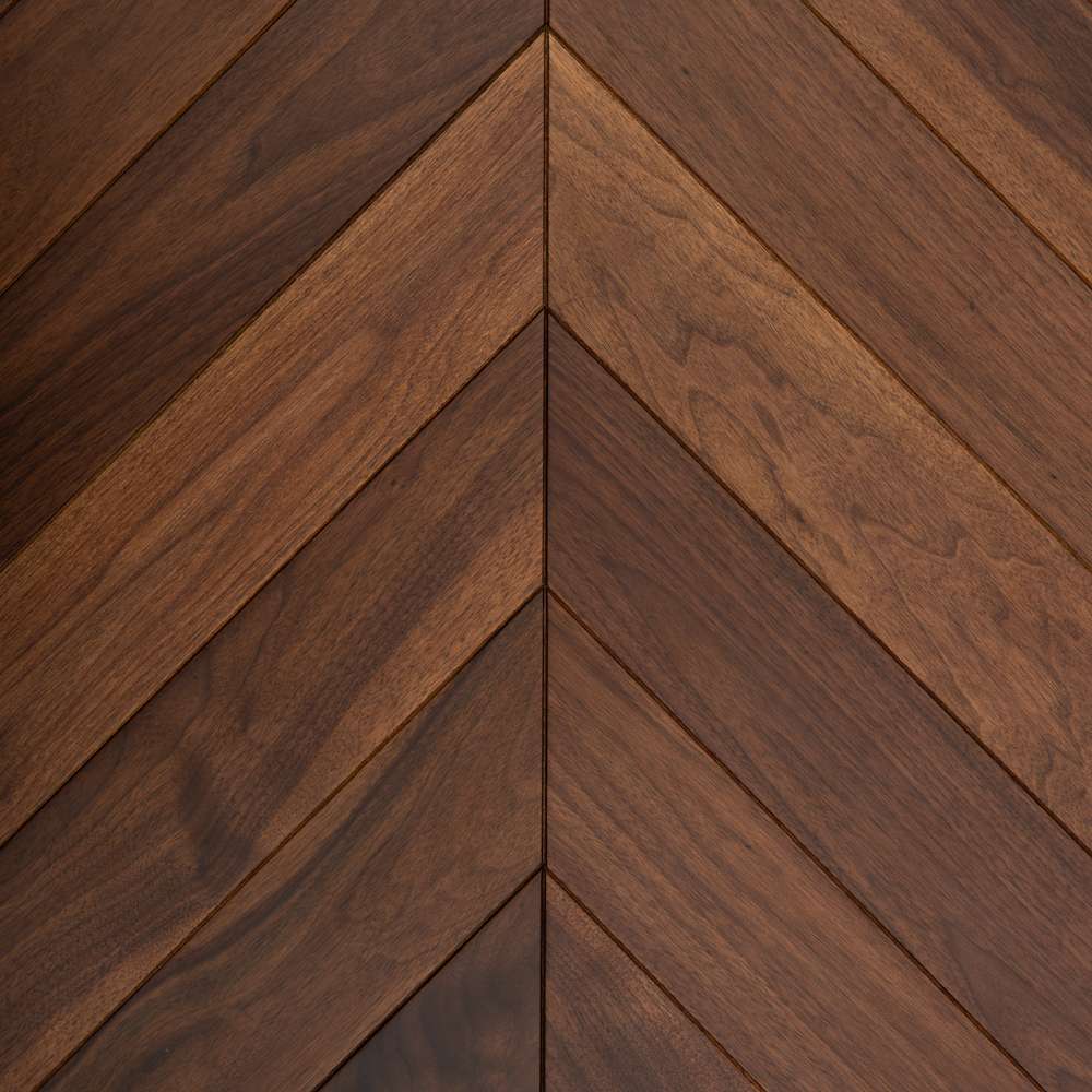 Паркет Елка Французская Lab Arte Chevron 500/390х110х14 /45° Орех Американский Прайм лак