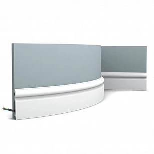 Плинтус из дюрополимера Orac Decor SX137F 2000х99х15 в интерьере