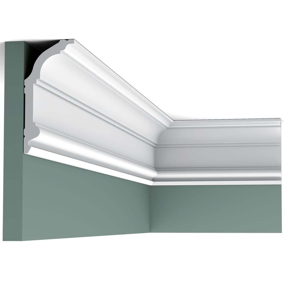 Плинтус из дюрополимера Orac Decor потолочный карниз C339 2000х141x64