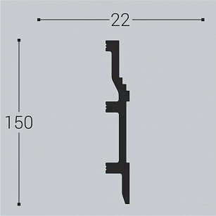Плинтус напольный Bello Deco XPS П8 150х22х2000 текстура