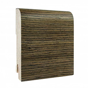 Плинтус шпонированный натур. Finitura Decor 100*15*2400 орех (walnut) в интерьере
