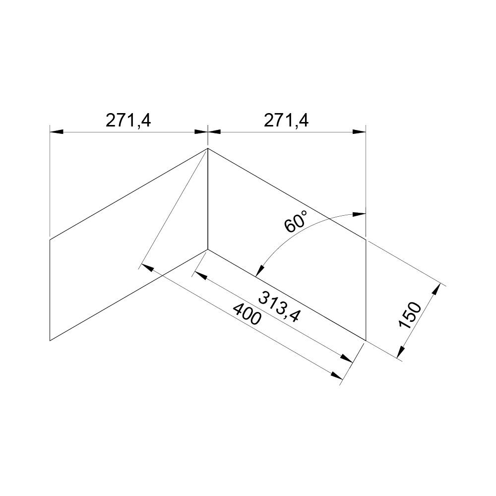 Паркет Елка Французская Lab Arte Chevron Дуб Натур Шарм лак 400/313х150х14/3/60°